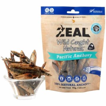 Zeal Cat & Dog Treat - Natural Freeze Dried Pacific Anchovy