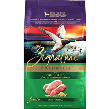 Zignature Dog Food - Grain Free Duck 25lb