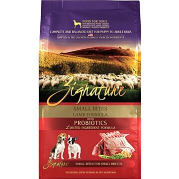 Zignature Dog Food - Grain Free - Small Bites - Lamb 4lb