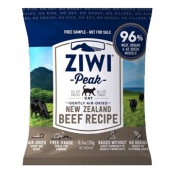 Ziwipeak Cat Food - Air-Dried Grain Free - Beef Recipe 10g (Trial Pack)