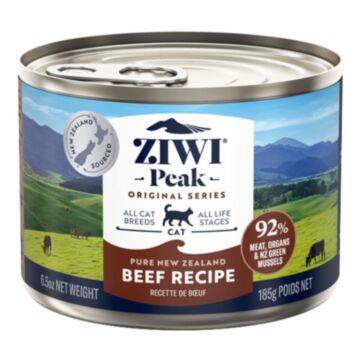 Ziwipeak 新西蘭巔峰貓濕糧 - 無穀物 - 牛肉配方 6.5oz