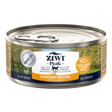 Ziwipeak Cat Canned Food - Grain Free - Chicken Recipe 3oz [GIFT]