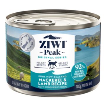 Ziwipeak Cat Canned Food - Grain Free - Mackerel & Lamb Recipe 6.5oz
