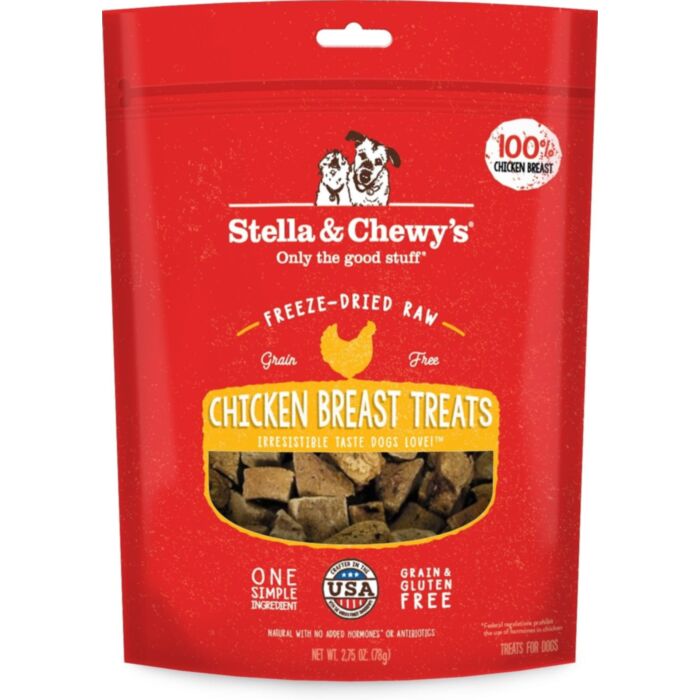 Stella & Chewys Dog Freeze Dried Raw Organ Treats - Chicken Breast 2.75oz