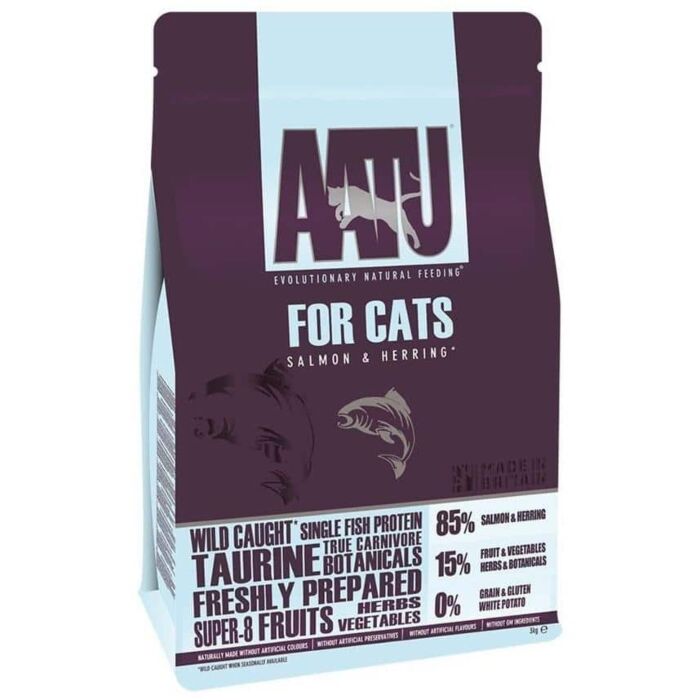 AATU Grain Free Cat Food - Single Protein - Salmon & Herring