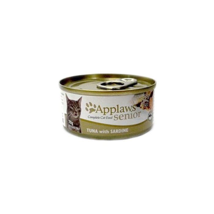 Applaws Senior Cat Canned Food - Tuna with Sardines in Jelly 70g