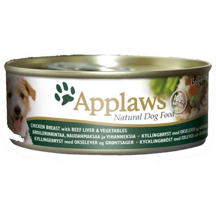 Applaws Dog Canned Food - Chicken Breast with Beef Liver and Vegetables 