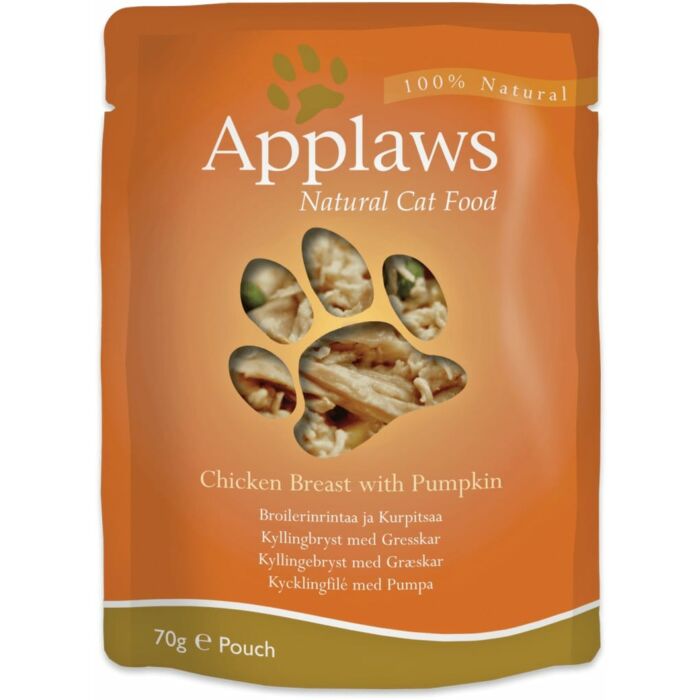 Applaws Natural Cat Pouch - Chicken with Pumpkin 70g