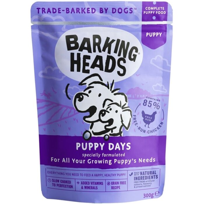 Barking Heads Grain Free Dog Pouch - Puppy Days 300g