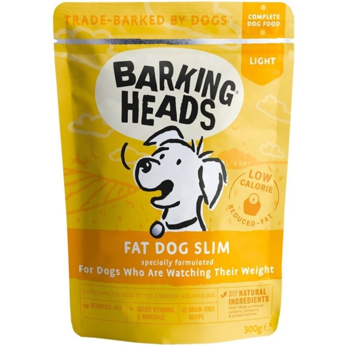 Barking Heads Grain Free Dog Pouch - Fat Dog Slim 300g