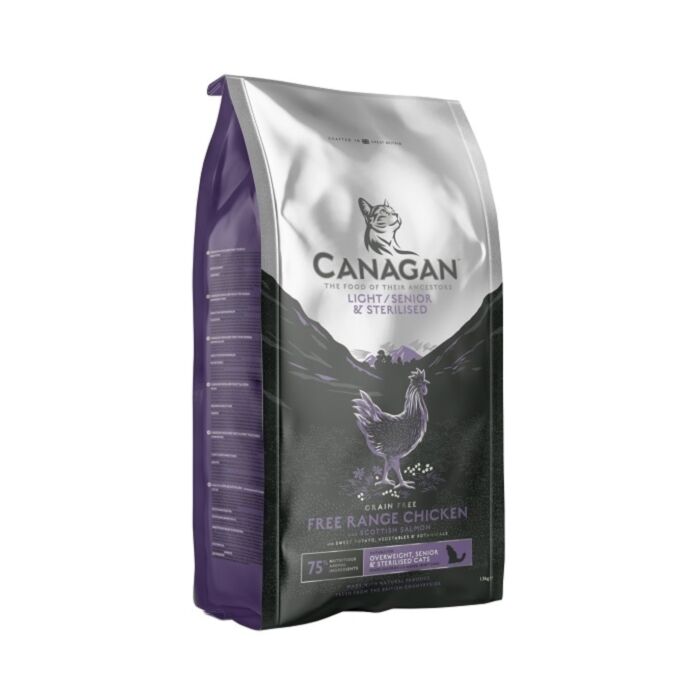 Canagan Cat Food - Grain Free Light / Senior / Sterilised - Chicken & Salmon