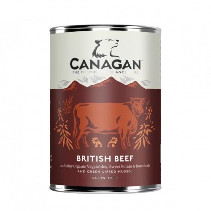 Canagan Grain Free Canned Dog Food - British Beef 400g