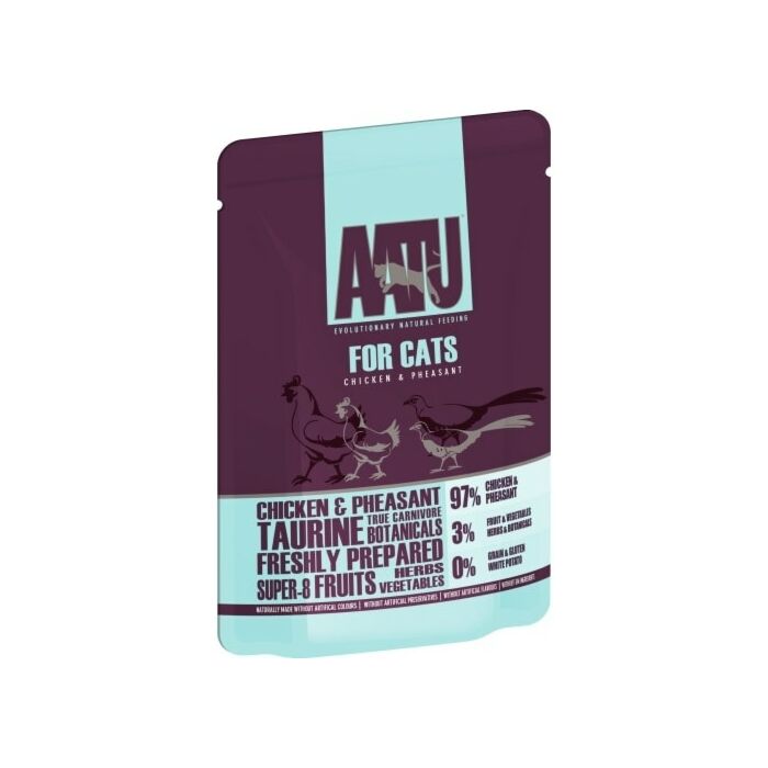 AATU Grain Free Cat Pouch - Chicken & Pheasant 85g