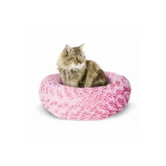 Catit Style Cat Donut Bed-Rosebud, Pink, Small. 40cm dia. x 12.7cm (16" dia x 5")