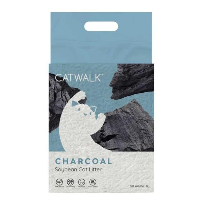 CATWALK Soybean Cat Litter - Charcoal 6L