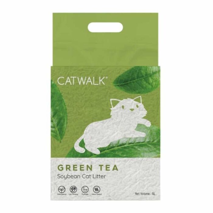 CATWALK Soybean Cat Litter - Green Tea 6L