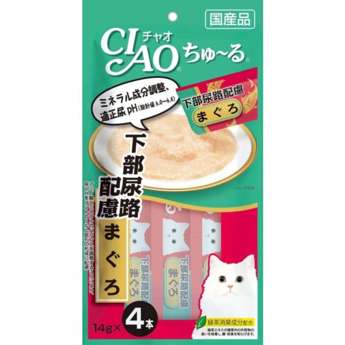 CIAO Cat Treat (SC-105) - Churu Tuna puree (Urinary Care) (14gx4)