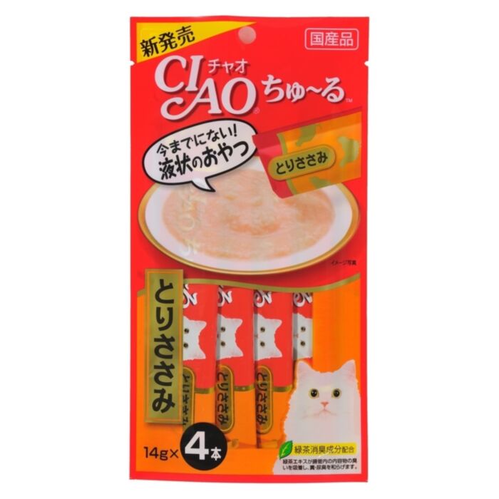 CIAO Cat Treat (SC-73) - Churu Chicken puree (14gx4)