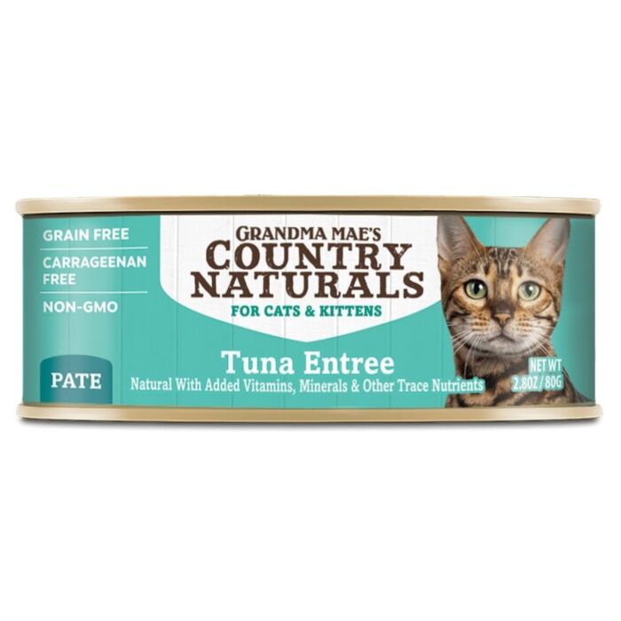 Country Naturals Cat Canned Food - Grain Free - Tuna Pate 2.8oz