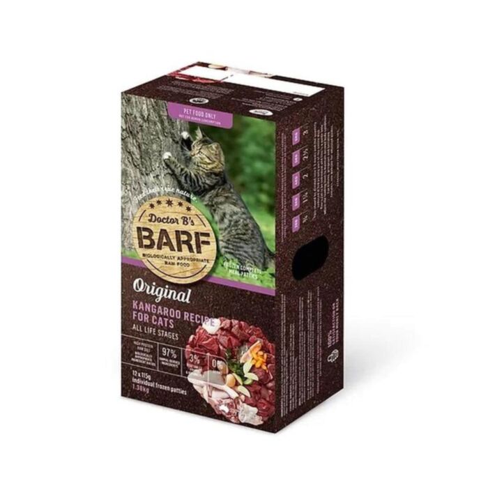 Dr.B's BARF Cat Frozen Food - Kangaroo Recipe 1.38kg