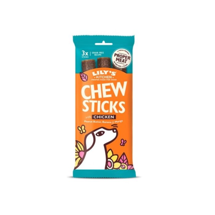 Lilys Kitchen Dog Treat - Chew Sticks with Chicken 120g