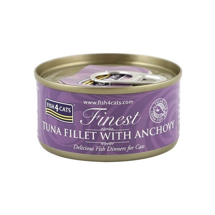 Fish4Cats Cat Wet Food - Finest Tuna Fillet With Anchovy 70g