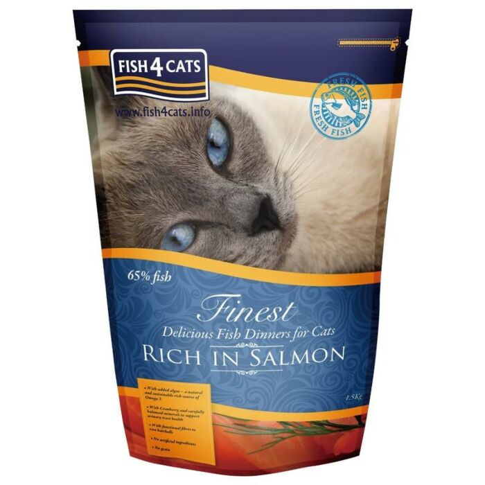 Fish4Cats Cat Food - Grain Free Finest Salmon 1.5kg