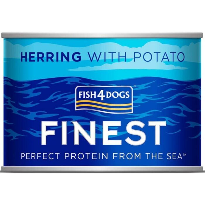 Fish4Dogs Dog Wet Food - Finest Herring With Potato 185g