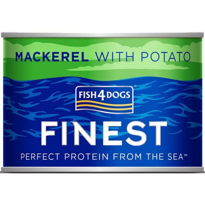 Fish4Dogs Dog Wet Food - Finest Mackerel With Potato 185g