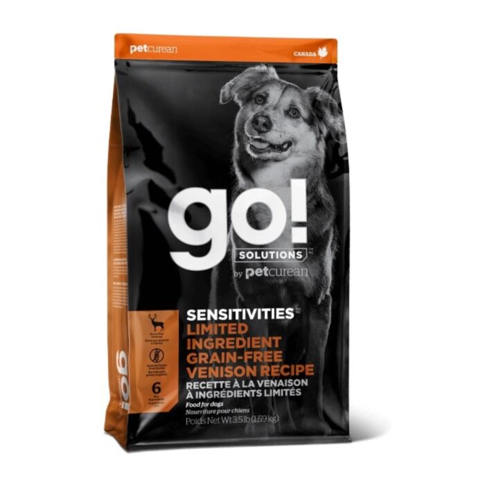 GO! SOLUTIONS Dog Food - Sensitive Grain Free Limited Ingredient Venison