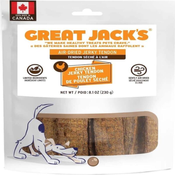 Great Jacks Dog Treat - Air Dried Chicken Jerky Tender Bars 230g