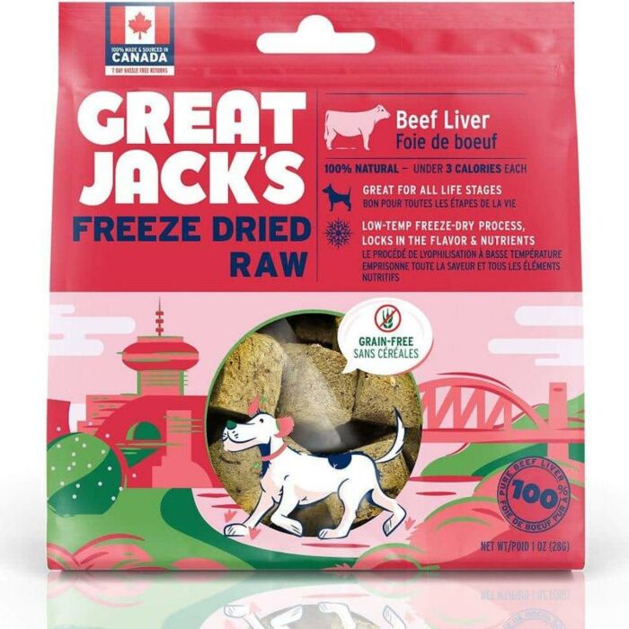 Great Jacks Dog Treat - Freeze Dried Beef Liver