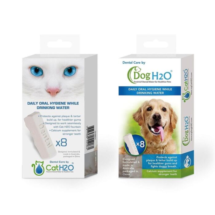 Cat and Dog H2O Water Fountains Dedicated Breath Freshener - Dental Care (8 Tablets)