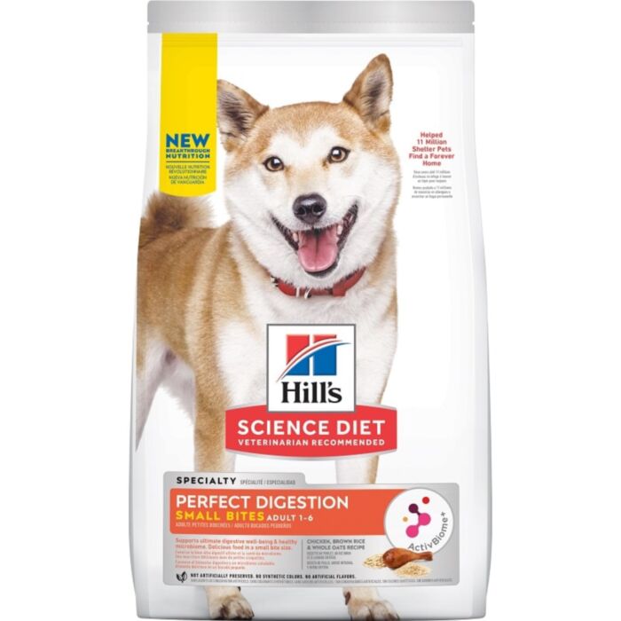 Hills Science Diet Dog Food - Perfect Digestion Small Bites Chicken Brown Rice & Whole Oats
