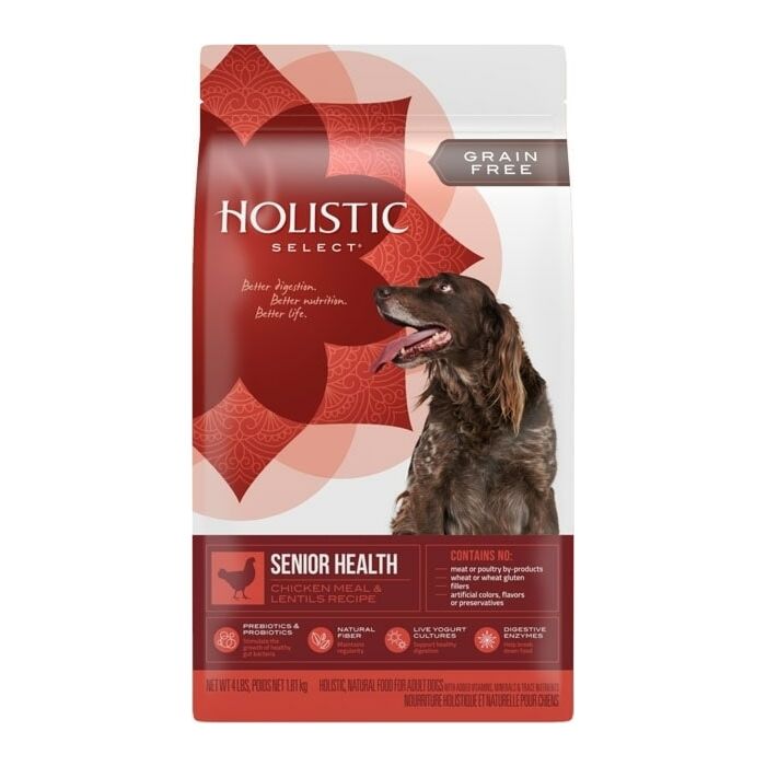 Holistic Select Dog Food - Senior Health - Grain Free Chicken