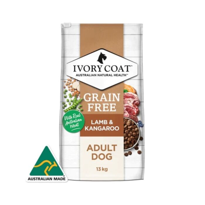IVORY COAT Dog Food - Grain Free - Lamb & Kangaroo