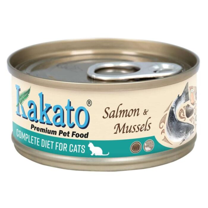 Kakato Cat Canned Food - Complete Diet - Salmon & Mussels 70g