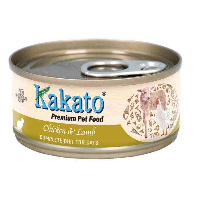 Kakato Cat Canned Food - Complete Diet - Chicken & Lamb 70g