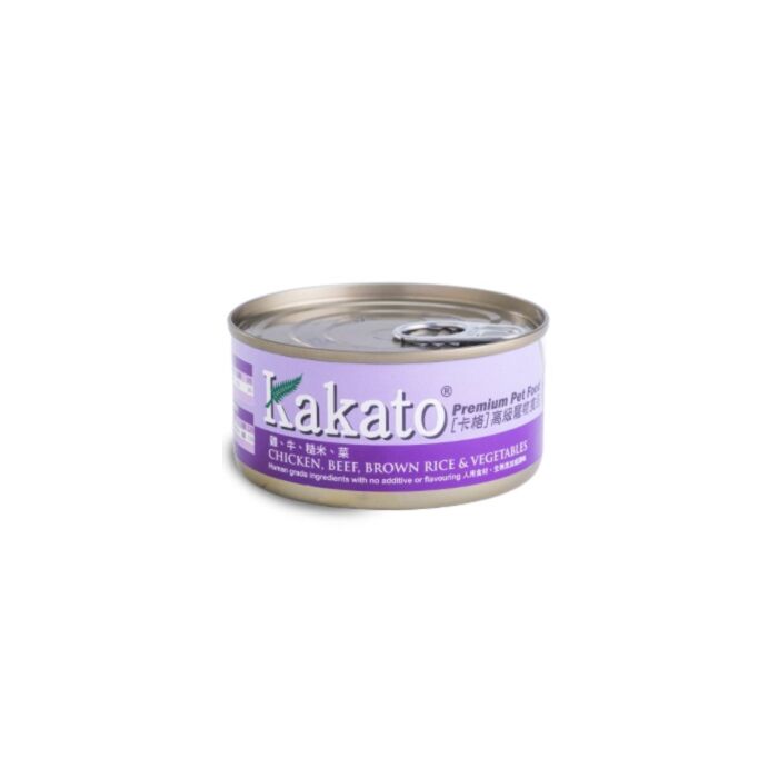 Kakato Cat & Dog Canned Food - Chicken, Beef, Brown Rice & Vegetables 170g