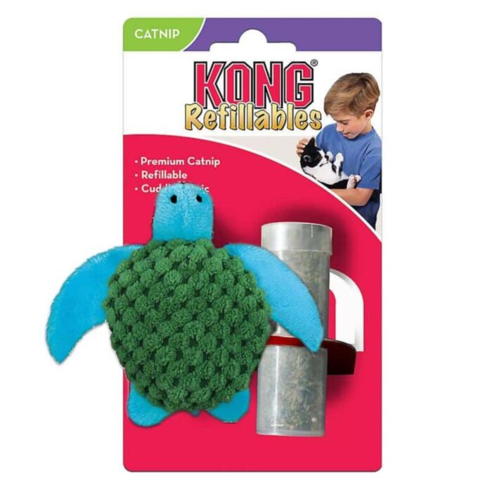 KONG Cat Toy - Refillables Catnip Turtle 