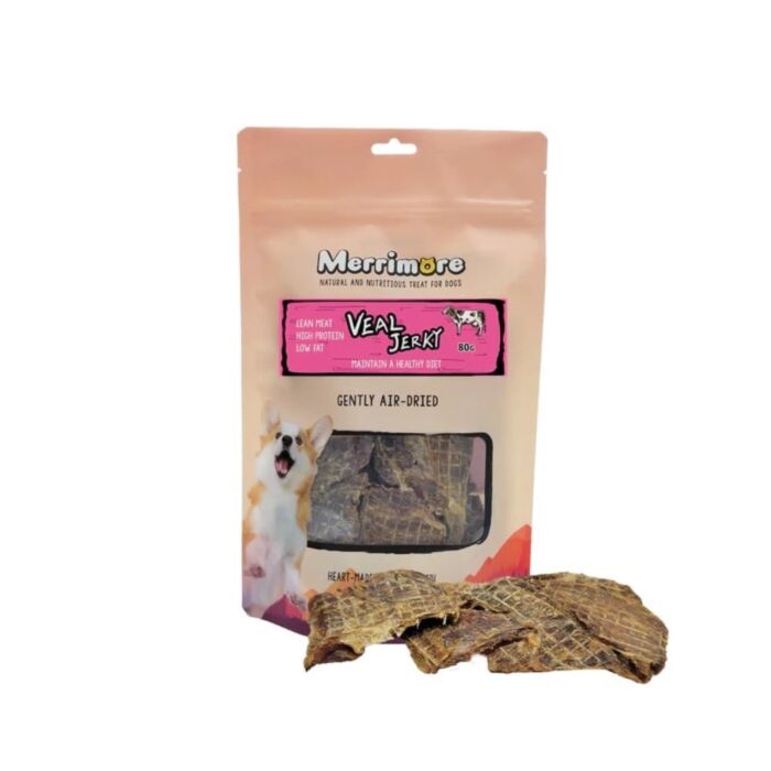 Merrimore Dog Treat - Air Dried Veal Jerky 80g