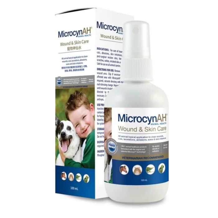 MicrocynAH All Animal Wound & Skin Care Liquid 100ml