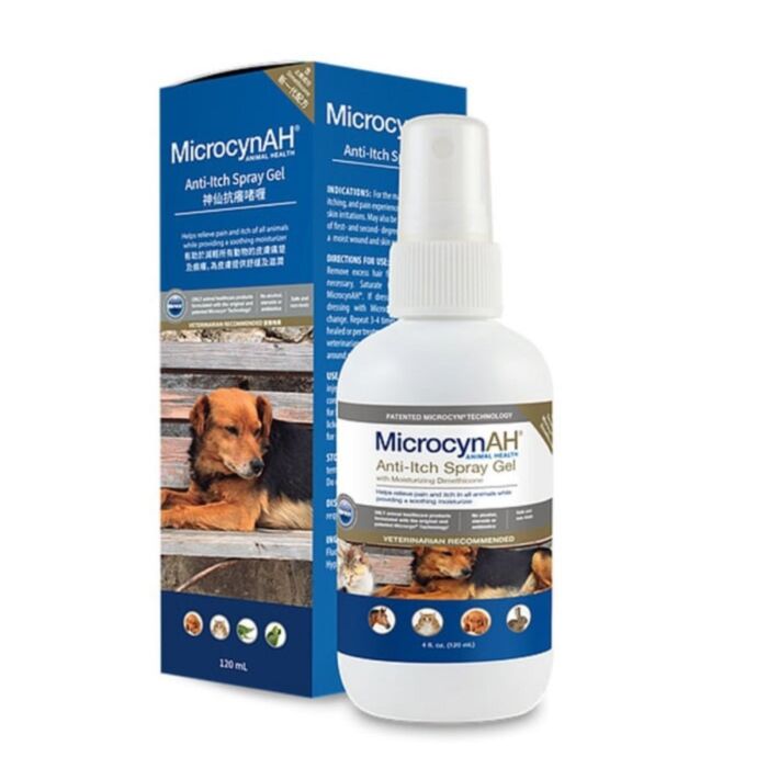 MicrocynAH All Animal Anti-Itch Spray Gel 120ml