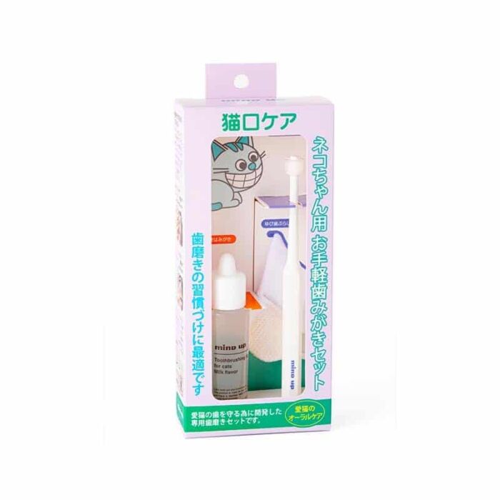Mind Up 360 Oral Clean Set for Cats (Cylinder Toothbrush + Toothpaste)