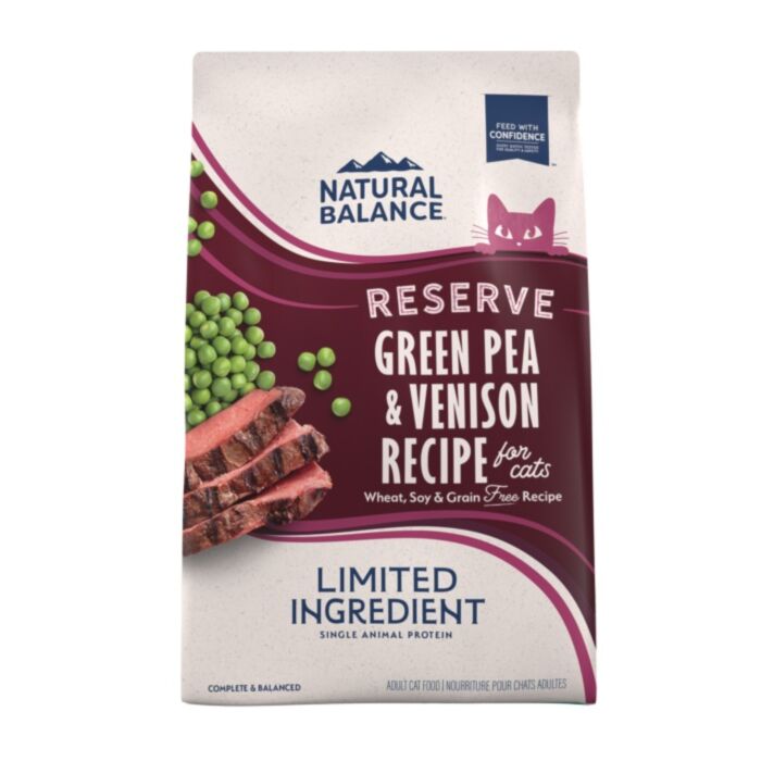 Natural Balance Cat Food - Grain Free LID - Green Pea & Venison