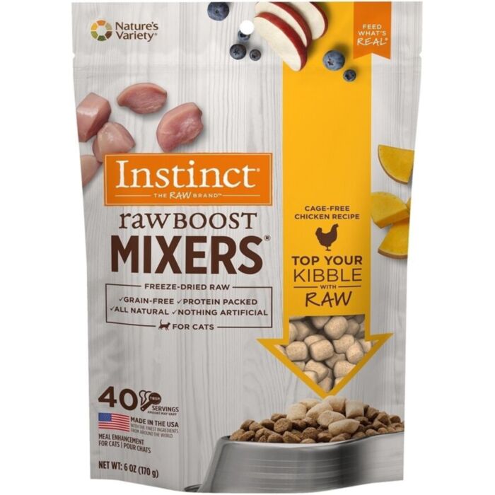 Nature's Variety Instinct Cat Food - Raw Boost Mixers - Grain Free Cage-Free Chicken 6oz