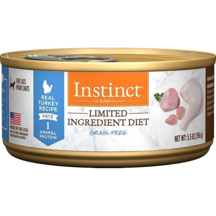 Nature's Variety Instinct Cat Canned Food - LID Grain Free Turkey 5.5oz