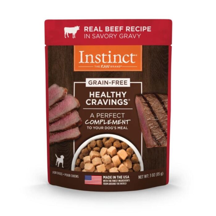 Nature's Variety Instinct Dog Pouch - Healthy Cravings Beef 3oz
