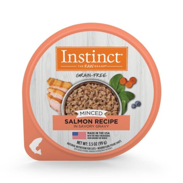 Nature's Variety Instinct Cat Cup Food - Grain Free Minced Salmon 3.5oz