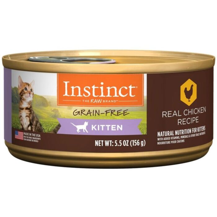 Nature's Variety Instinct Cat Canned Food - Grain Free Chicken - Kitten 5.5oz